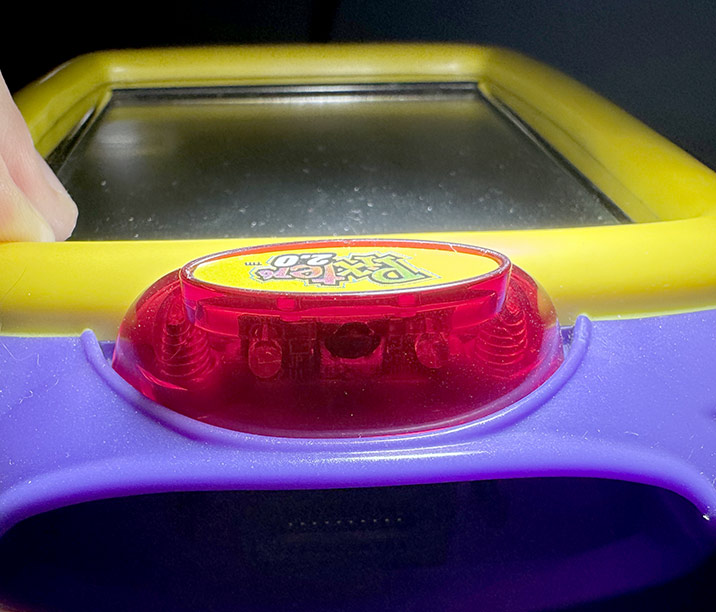 Up-close shot of th einfrared dome on the Pixter 2.0