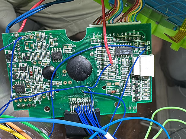 Pixter Classic Motherboard featuring one large black blob and one small one